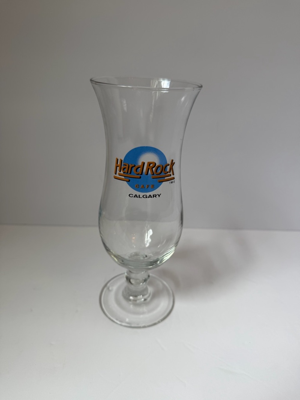 Hard Rock Cafe Hurricane Glass Calgary - Pre-Unification Original Logo Souvenir
